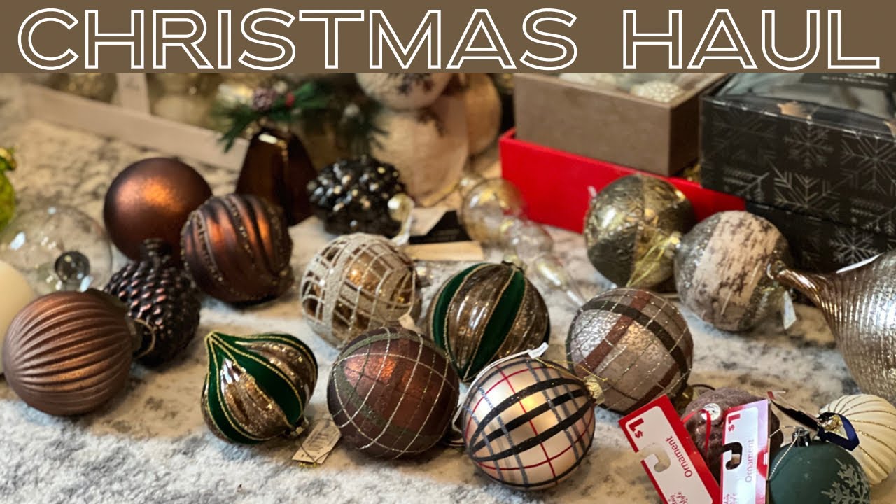 CHRISTMAS DECOR HAUL 2023 | POTTERY BARN | BALSAM HILL  +  MORE