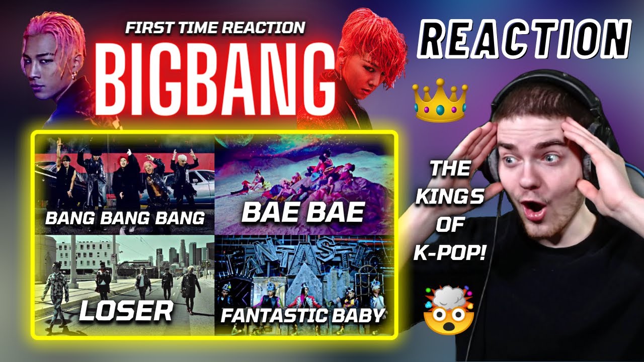 My FIRST TIME listening to BIGBANG! - BANG BANG BANG + BAE BAE + LOSER + Fantastic Baby | REACTION