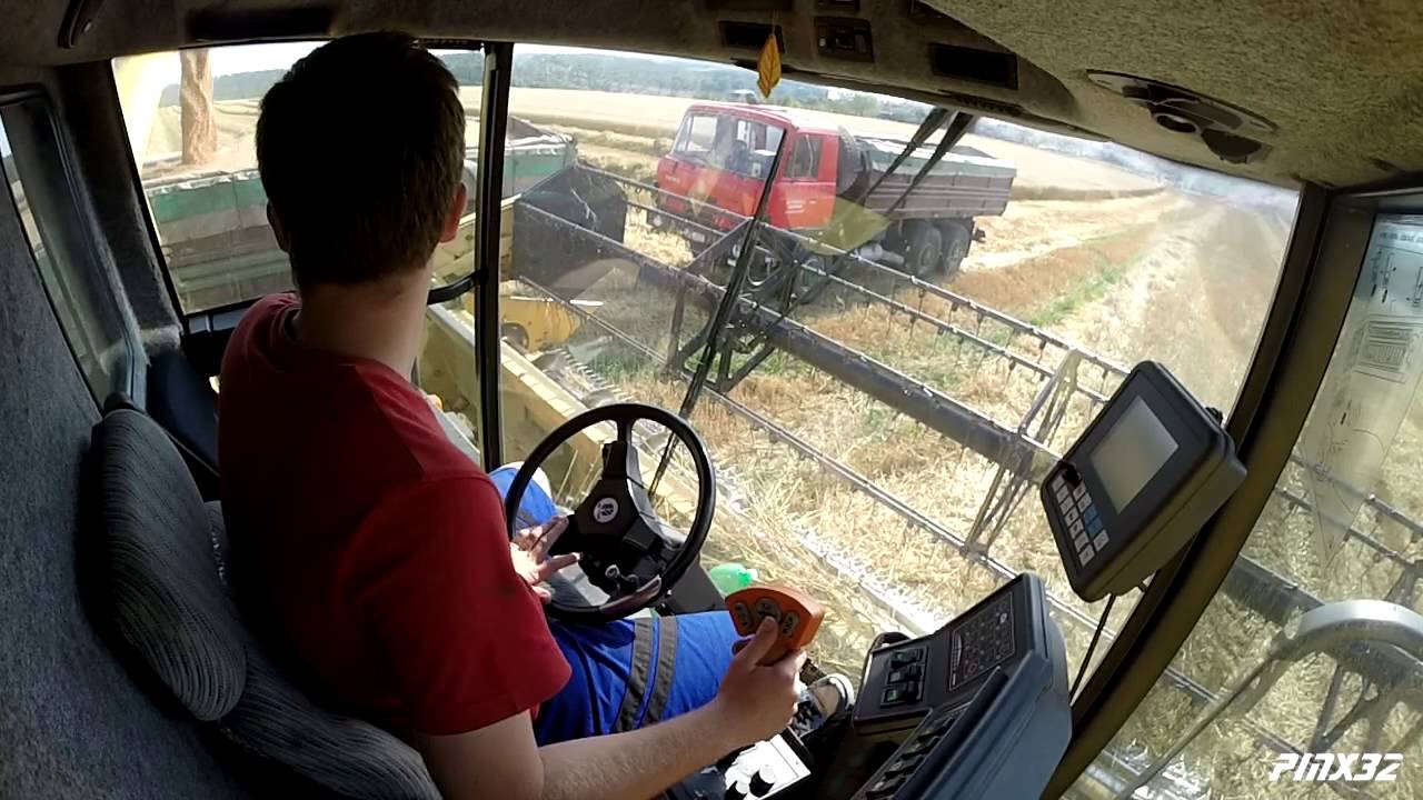 NH TX 68 z kabiny - Žně 2014 - ZP Kvasicko a.s. *Real Sound*