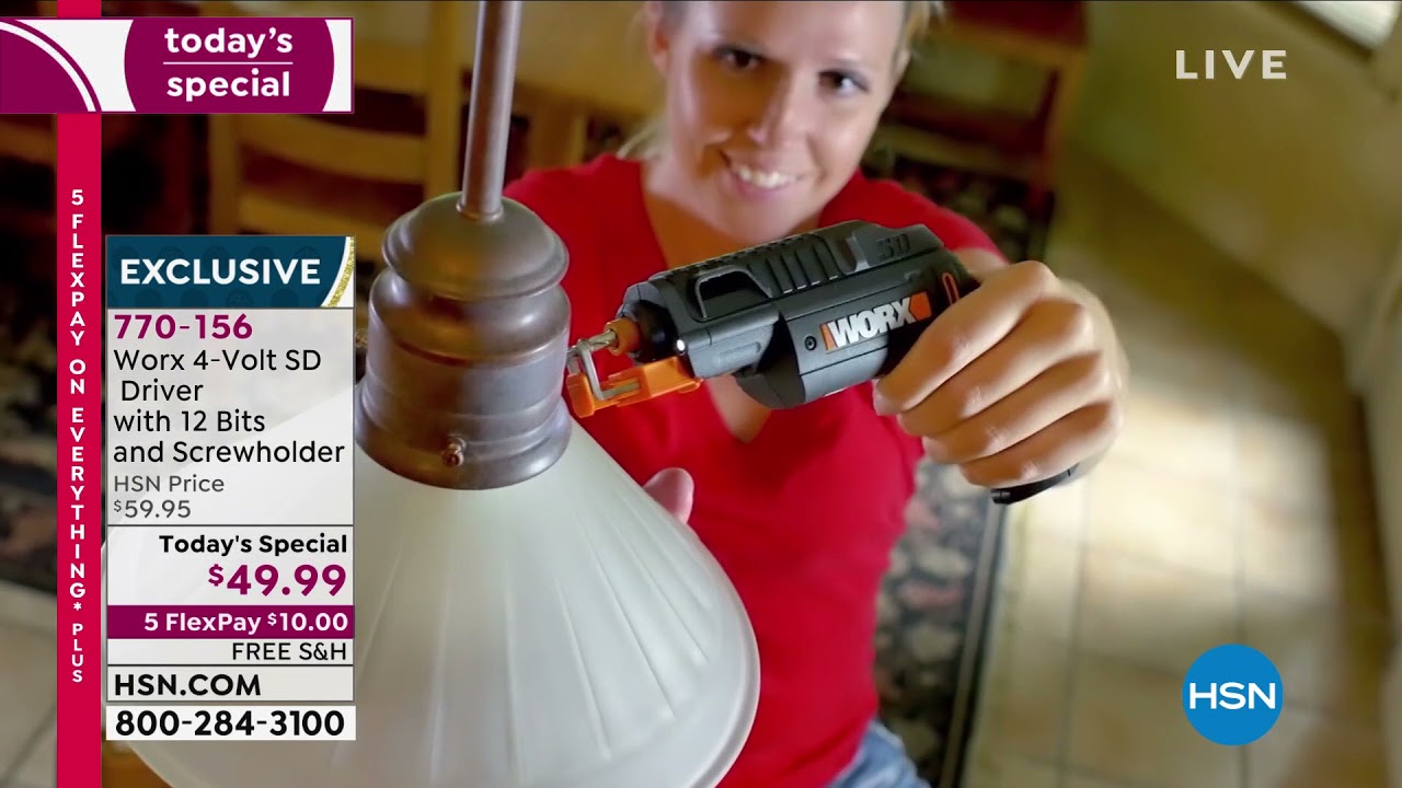 Worx 4Volt SD Driver with 12 Bits and Screwholder