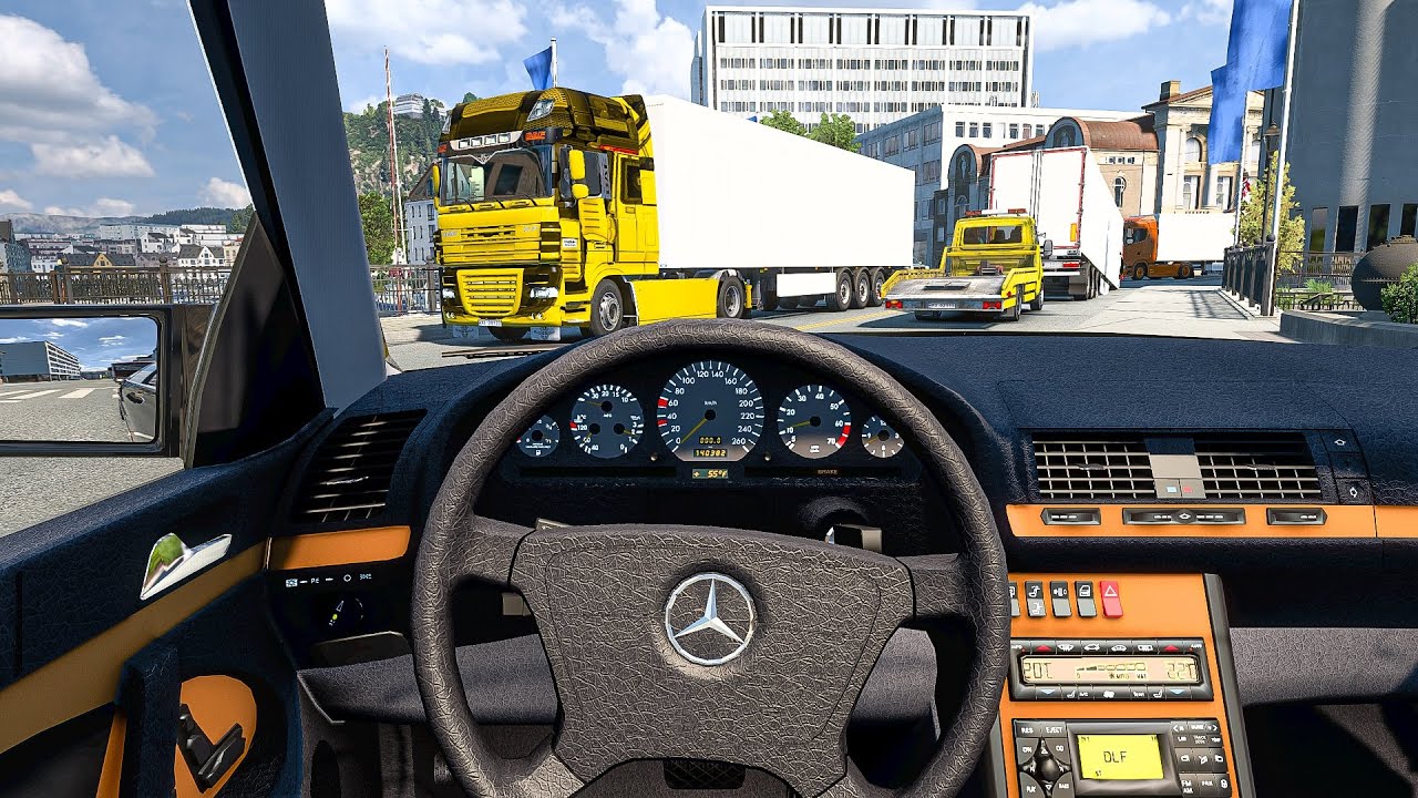 Euro Truck Simulator 2 - Mercedes-Benz W140 S600 | Realistic Driving