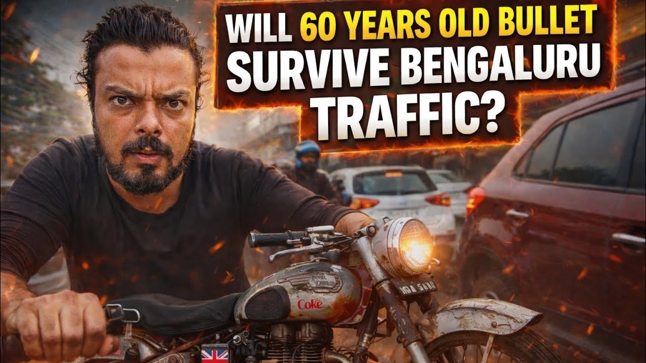 60 ವರ್ಷದ ಹಳೆ Bullet Bengaluru ಟ್ರಾಫಿಕ್ survive ಮಾಡುತ್ತಾ 💀😭