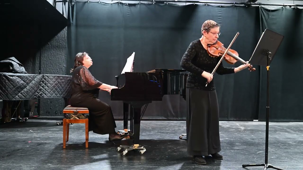 Bach Sonate c-moll für Violine und Klavier 2nd Mvt Miriam Rapaport & Svetlana Elkun