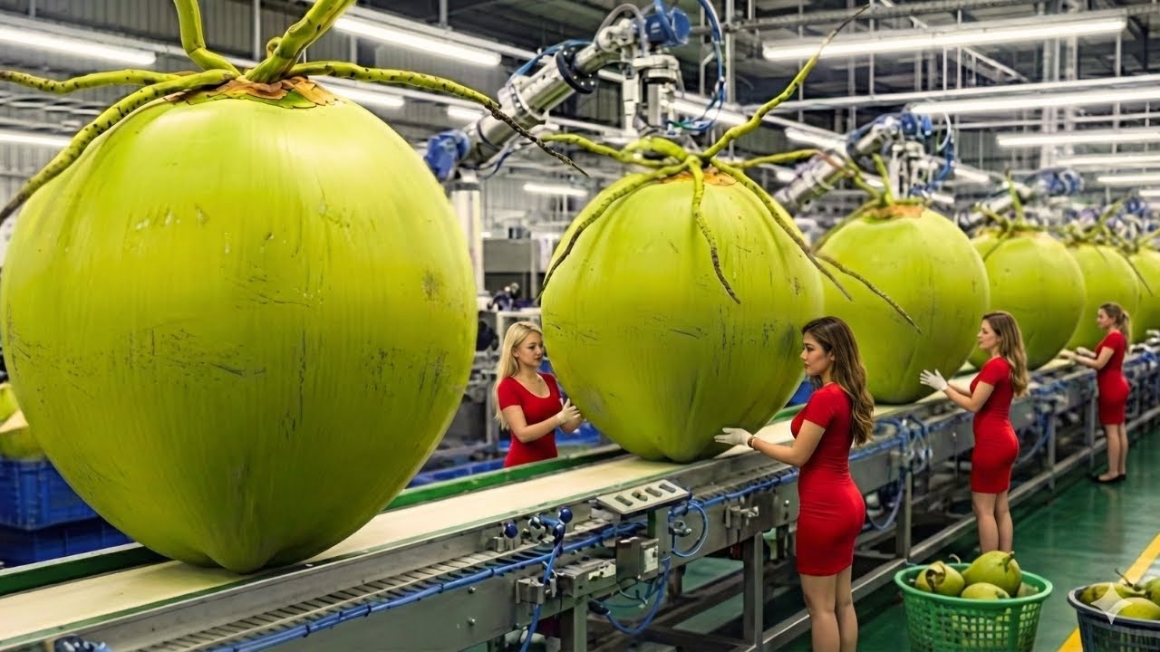 Inside a Modern Coconut Processing Plant: Step-by-Step Production (Factory Tour)
