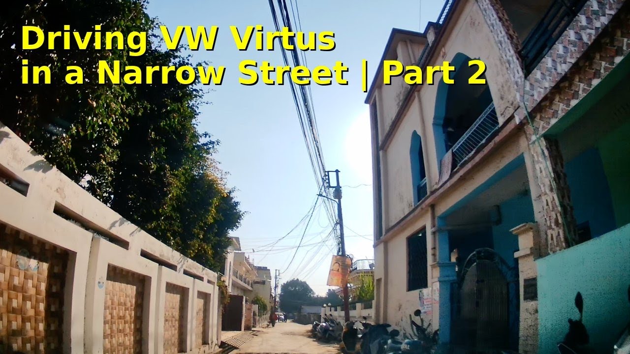Driving Volkswagen Virtus in a Narrow Street | Real Dashcam View Part 2