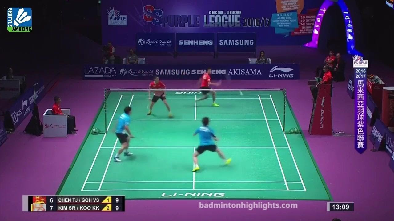 （古健杰 金沙朗 vs 吴蔚昇 陈堂杰）男双 羽毛球比赛外录现场 男双 男子双打 羽毛球比赛 体育运动