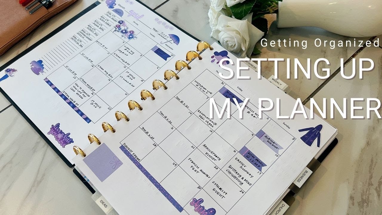 Getting Organized: Setting Up My Planner For The Month