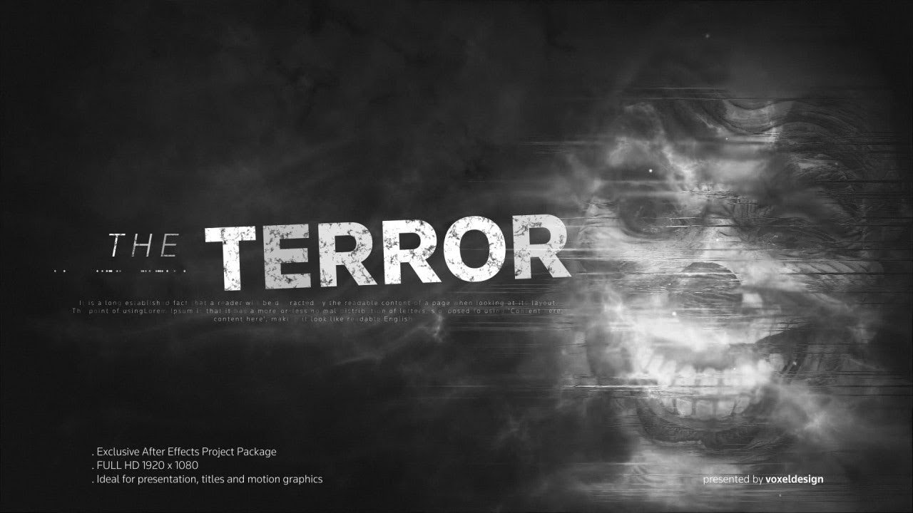The Terror Horror Titles - After Effects Templates