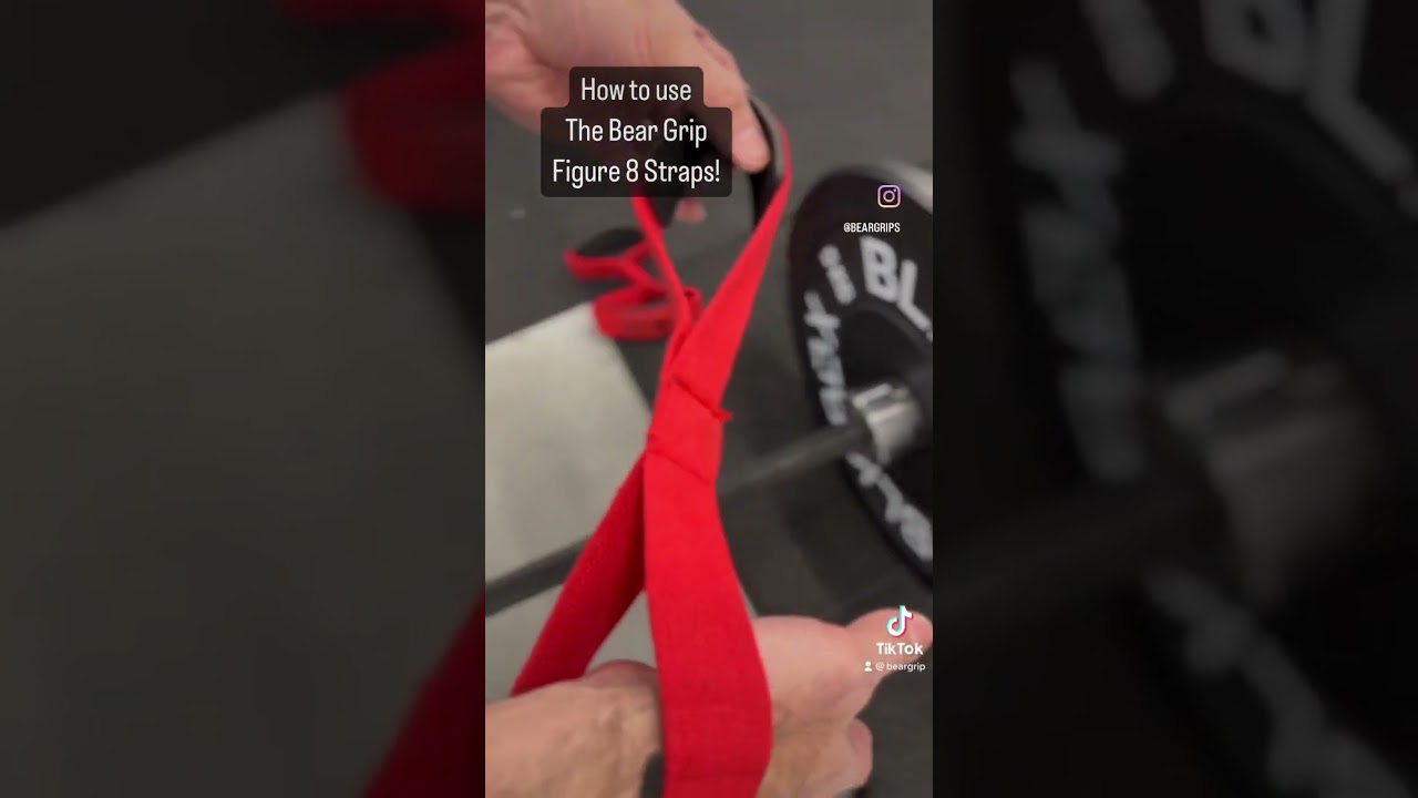 How to use Bear Grip Weight Lifting Figu￼re 8 Straps!