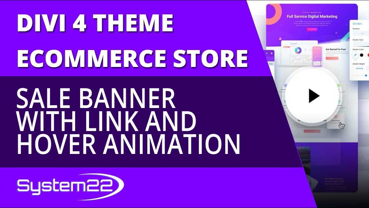 Divi 4 Ecommerce Sale Banner With Link And Hover Animation 😎