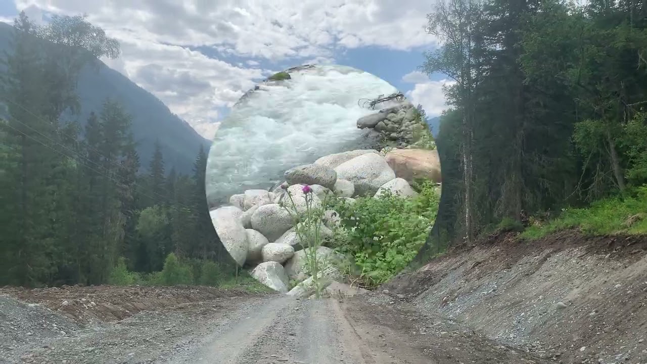 Поездка на велосипеде от Кучерлы вдоль Кучерлы в сторону Белухи
