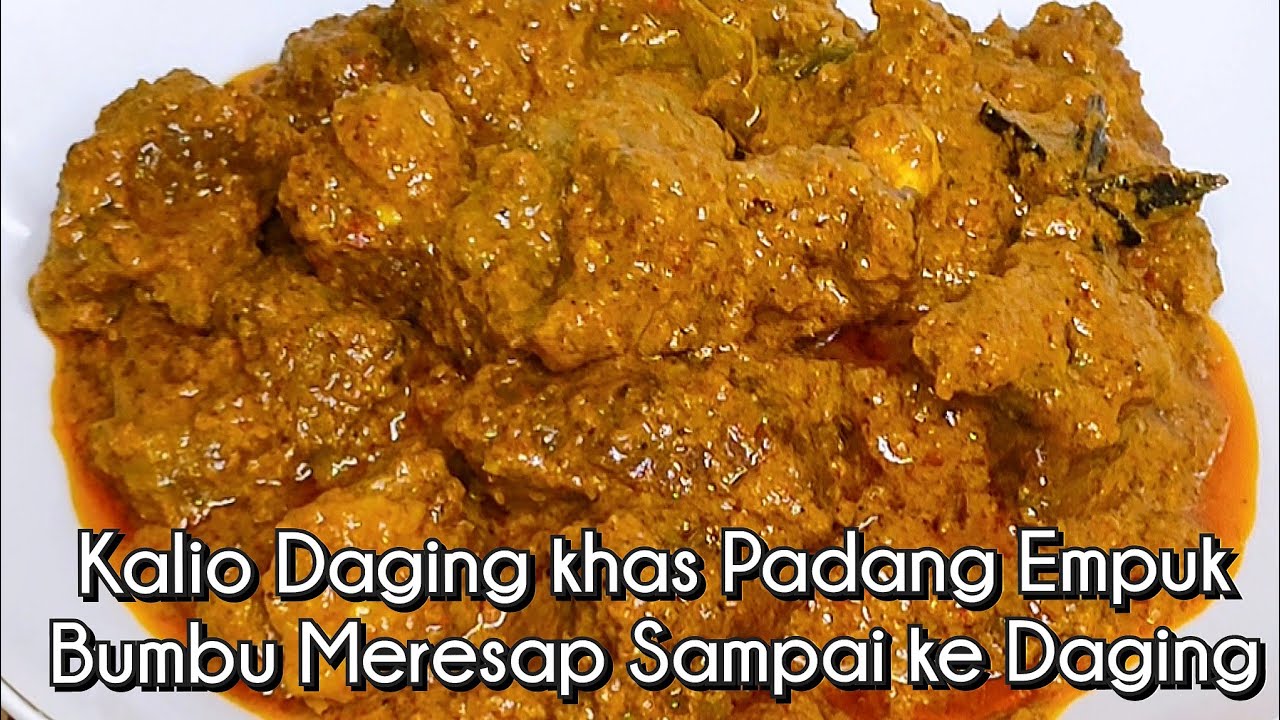 Resep Kalio Daging Khas Padang Dagingnya Empuk Bumbu Meresap/ Gulai Daging Sapi Padang