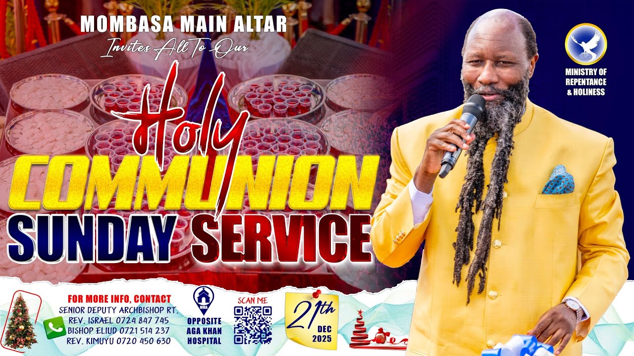 HOLY COMMUNION SUNDAY SERVICE - 21TH DECEMBER 2025