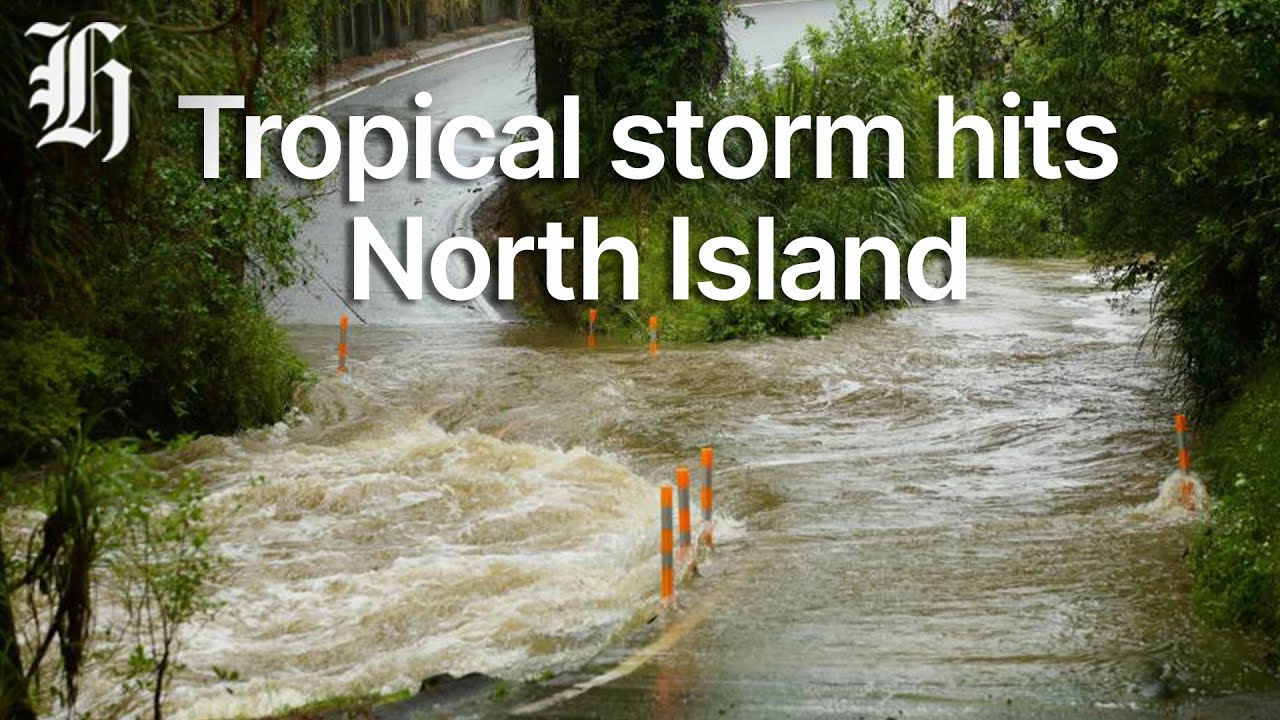 Tropical storm hits North Island