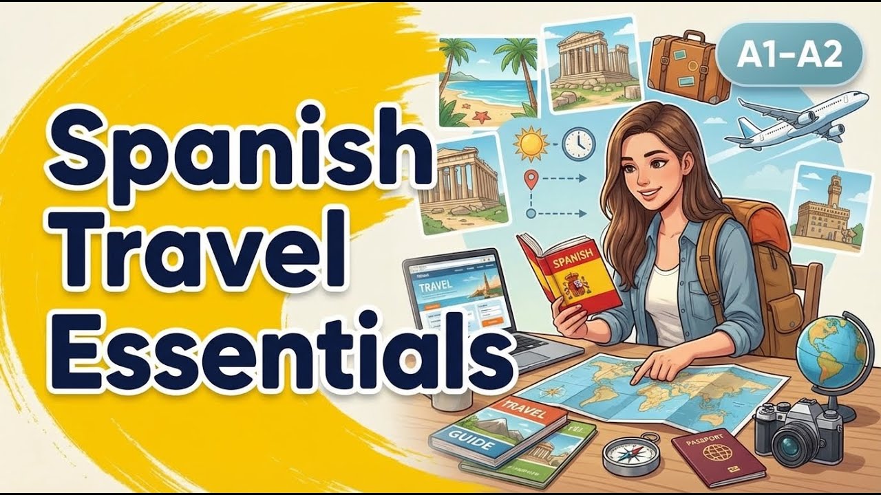 🎥 Learn Spanish Travel Essentials | Beginners Spanish A1–A2