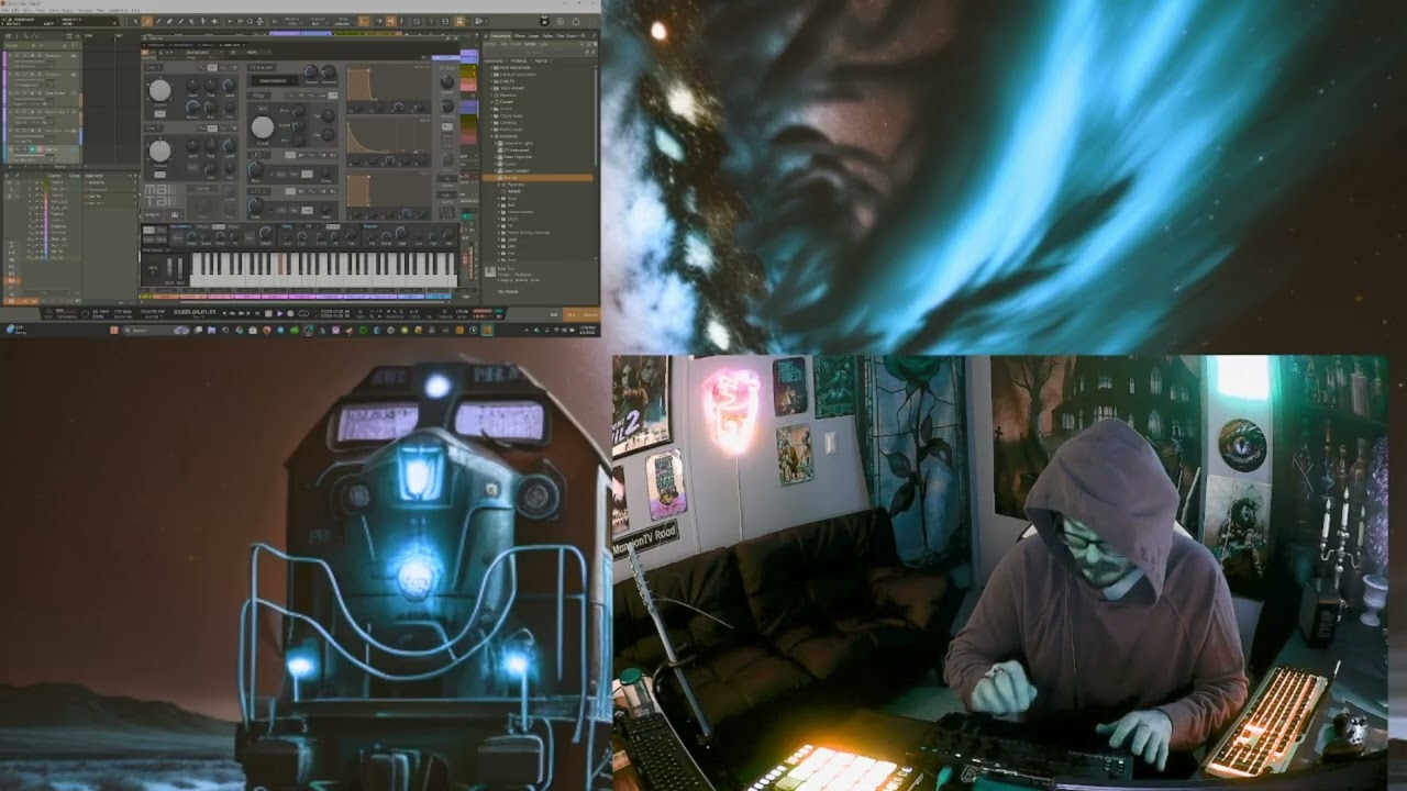Vangelion Synth Jam (Synthwave, Ambient, EDM, House, Funk Music)