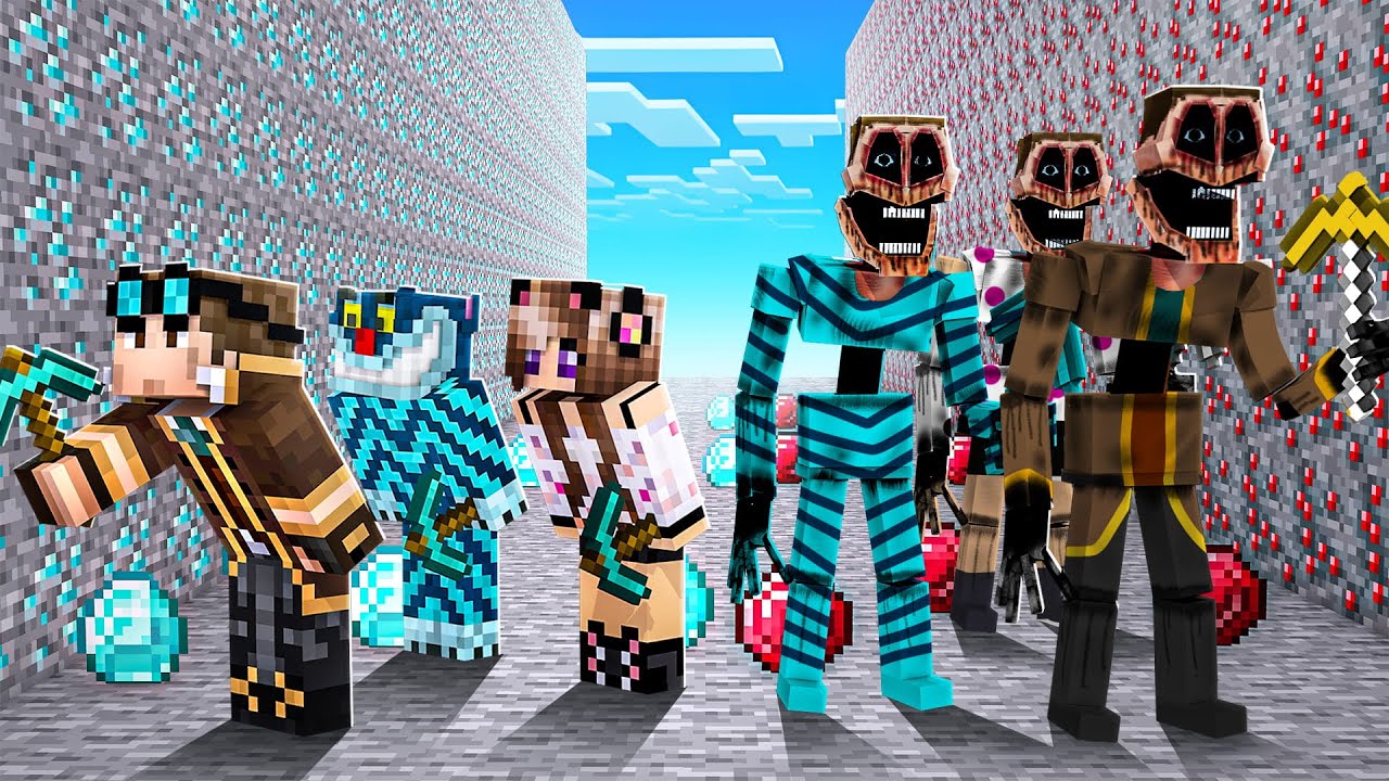 MINECRAFT SFIDA A CHI TROVA PIU' DIAMANTI MA... C'È IL MIMICER!