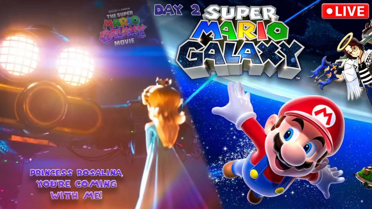 ⭐ PRINCESS ROSALINA, YOU'RE COMING WITH ME! Let's Play Super Mario Galaxy [Day 2] #SuperMarioMovie