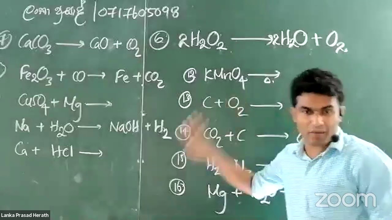 Grade 10 and 11-writing chemical equuations and  balancing chemical equations