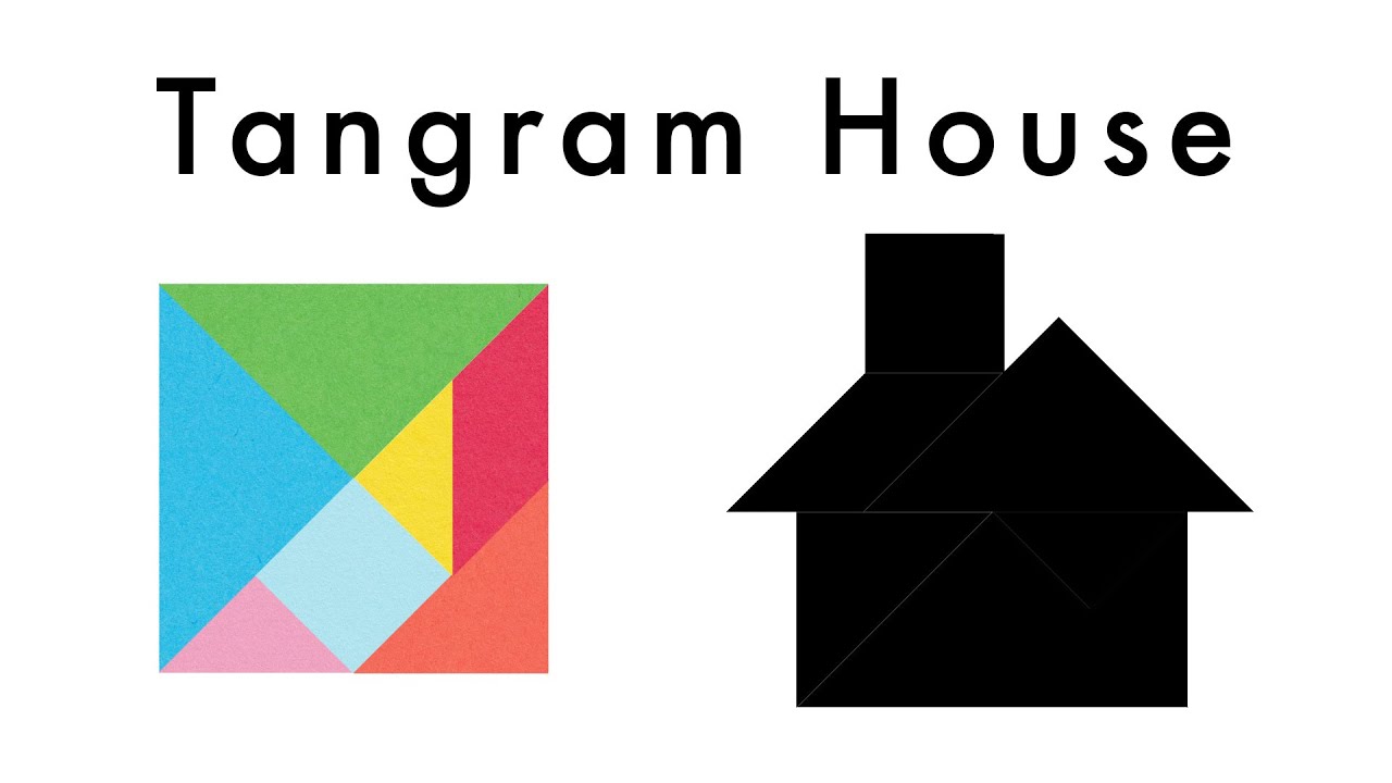 Make This Tangram House 🏠 - Download A Free Tangram Puzzle Sheet In The Video Description