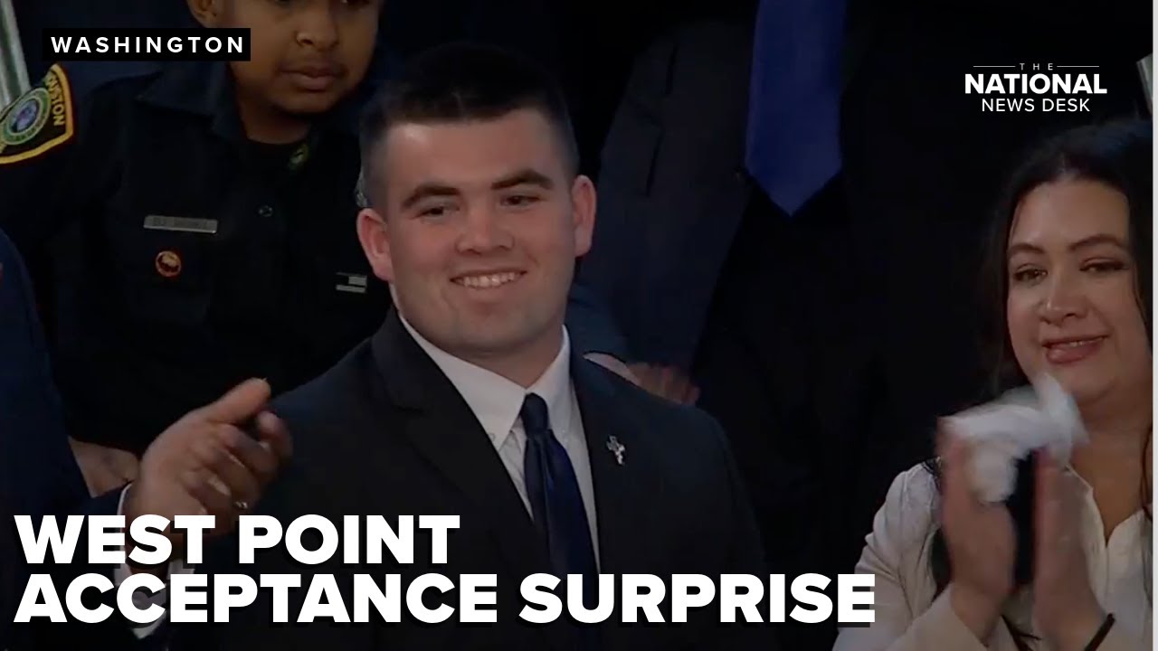 Trump surprises teen of West Point acceptance during joint address to Congress