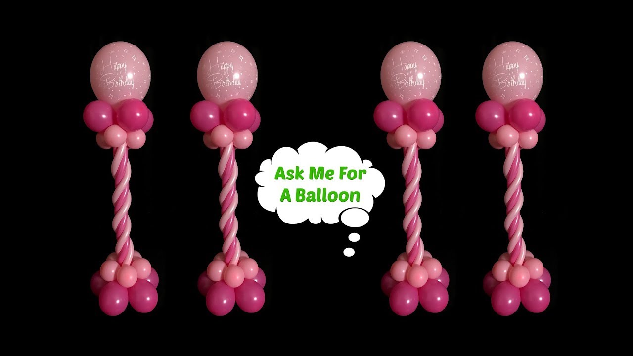 Birthday Balloon Centerpieces Without Stand