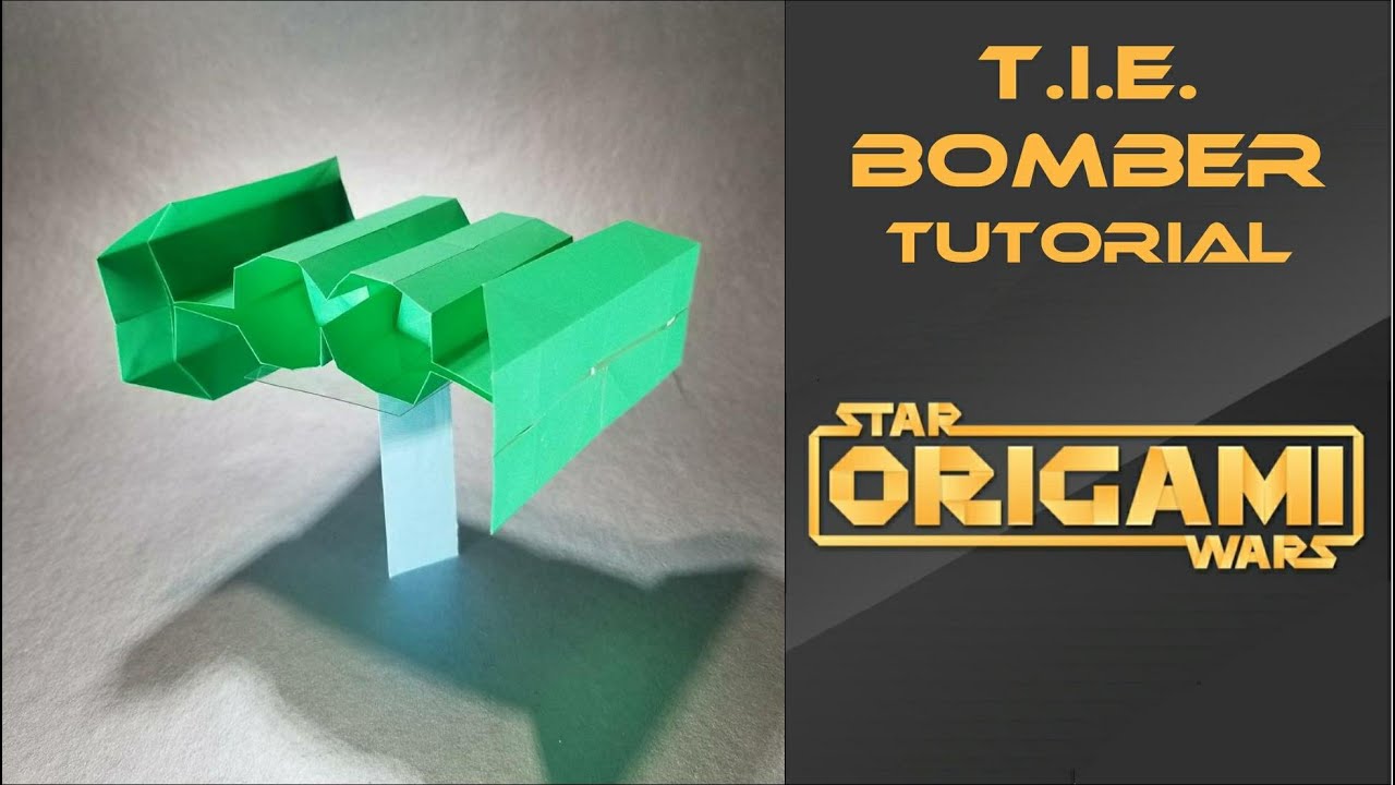 Star Wars Origami Tutorial: TIE Bomber