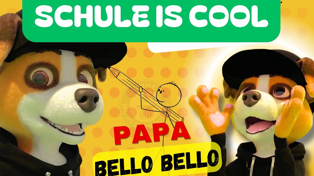 (Papa) BELLO BELLO - Schule ist cool [Lyrics] 💚🎨🎧🧮🧾🖊️📝✂️🗂️📈