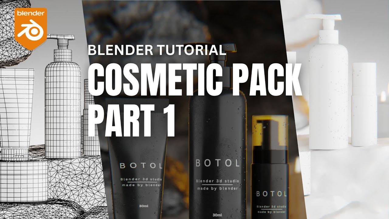 Cosmetic Product Pack – Modeling & Texturing in Blender (Part 1)
