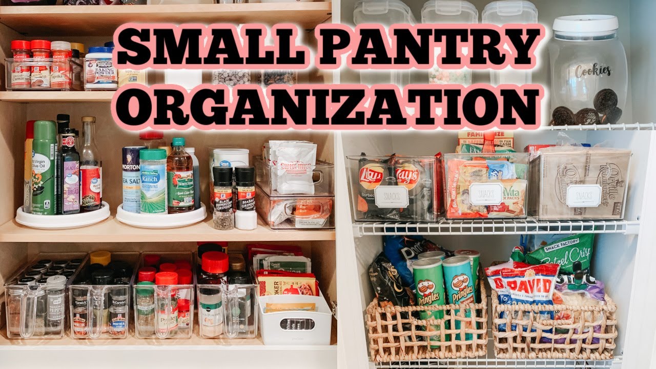 SMALL PANTRY ORGANIZATION | HOW TO ORGANIZE YOUR PANTRY | CLEAN AND ORGANIZE WITH ME Amy Darley