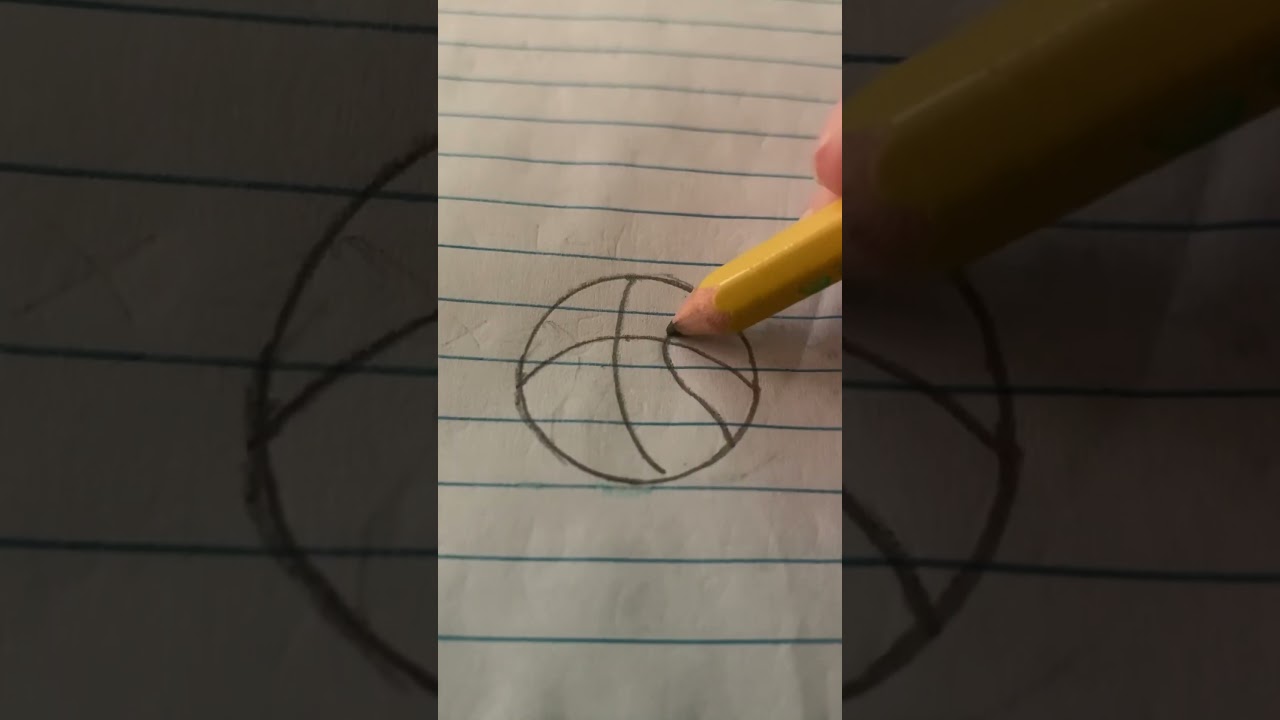 How to draw a basketball 🏀