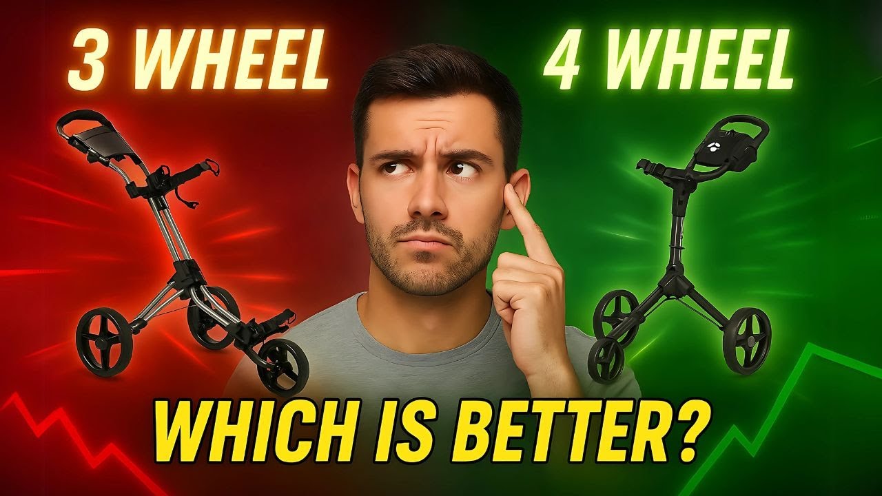 3 vs 4 Wheel Golf Push Cart Comparison | Pros & Cons 2025