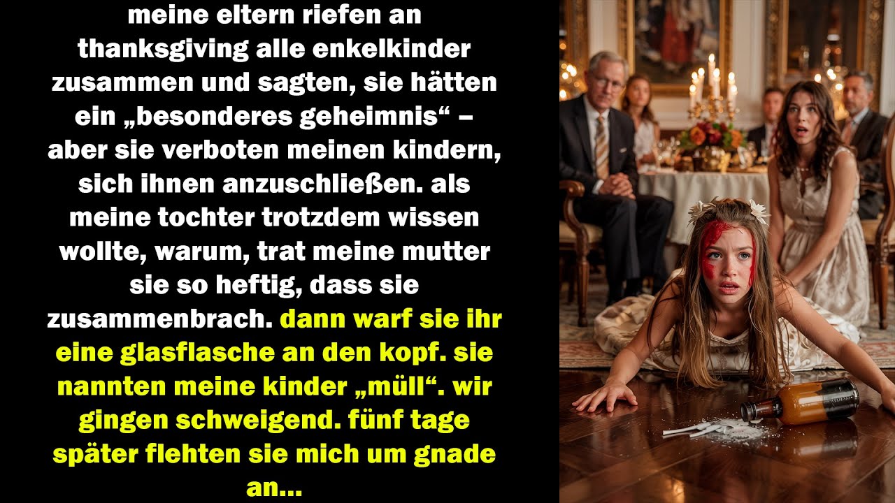 meine eltern nannten meine tochter „müll“ und warfen ihr eine flasche an den kopf – fünf tage später