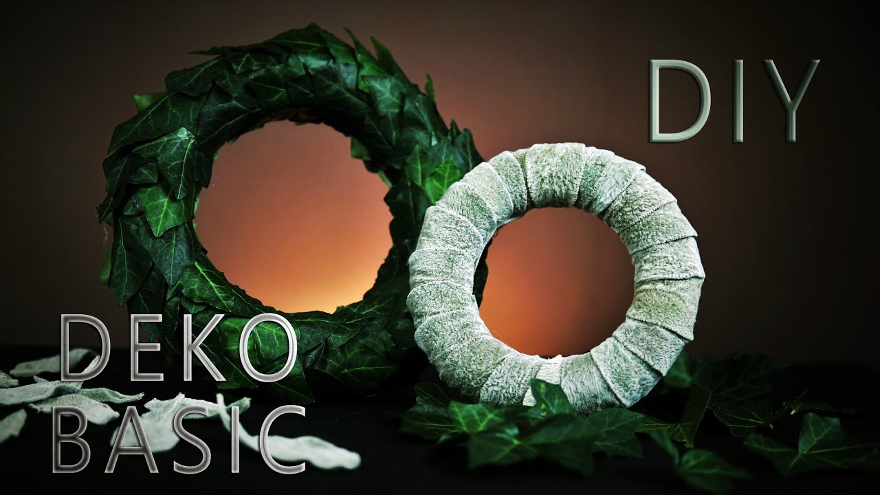 KRANZ aus Blättern kleben | Traumhaft schöne Dekokränze einfach selbst gemacht |  DIY DEKO BASICs