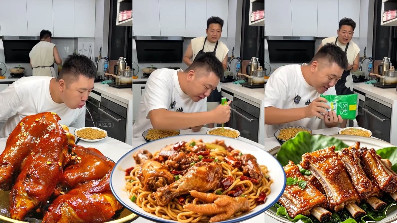 自私老爸居然在我面里下这么多料，我一定要他自食其果！【小叶很会玩】