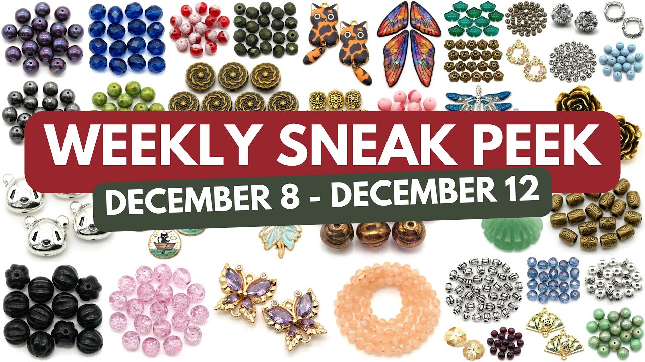 NEW Findings, Czech Glass, & More Coming December 8-12! Bead Box Bargains STORE SNEAK PEEK