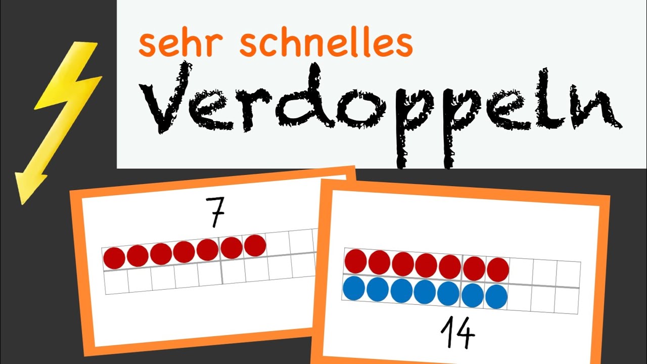 Richtig SCHNELLE Abfrage || Verdoppeln der Zahlen bis 10 || Klasse 1 || Blitzrechnen Blitzblick