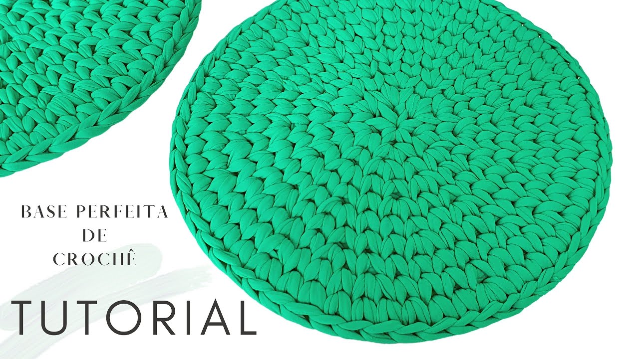 Base De Crochê Redonda Perfeita - Ponto Baixo Centrado - Ideal Para Bolsas, Cestos e Tapetes