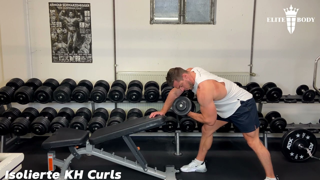 Isolierte Kurzhantel Kurls - Anleitung durch Personal Trainer #curls
