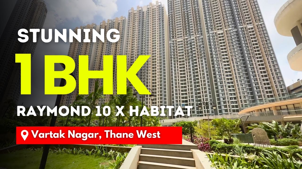Stunning 1 BHK Garden Facing Flat In Vartak Nagar Thane | Raymond 10X Habitat | Prime Location