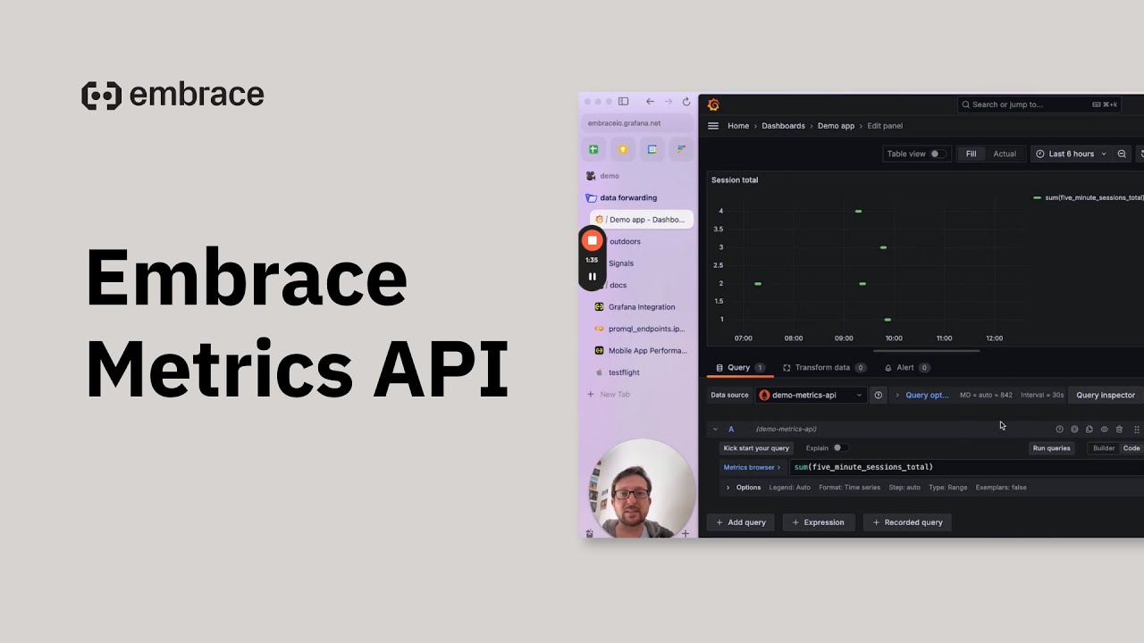 Embrace Metrics API: Single pane of glass your mobile performance using OpenTelemetry