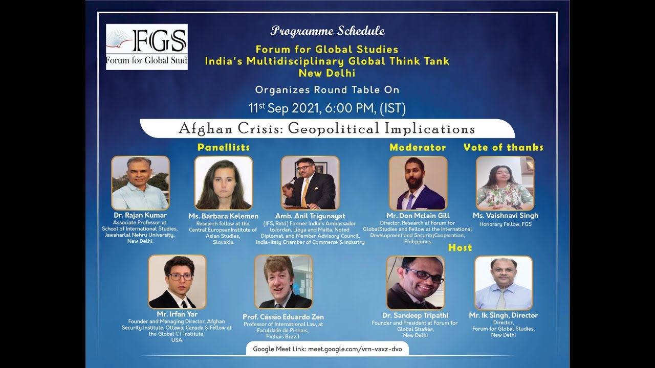 Round Table on Afghan Crisis: Geopolitical Implications