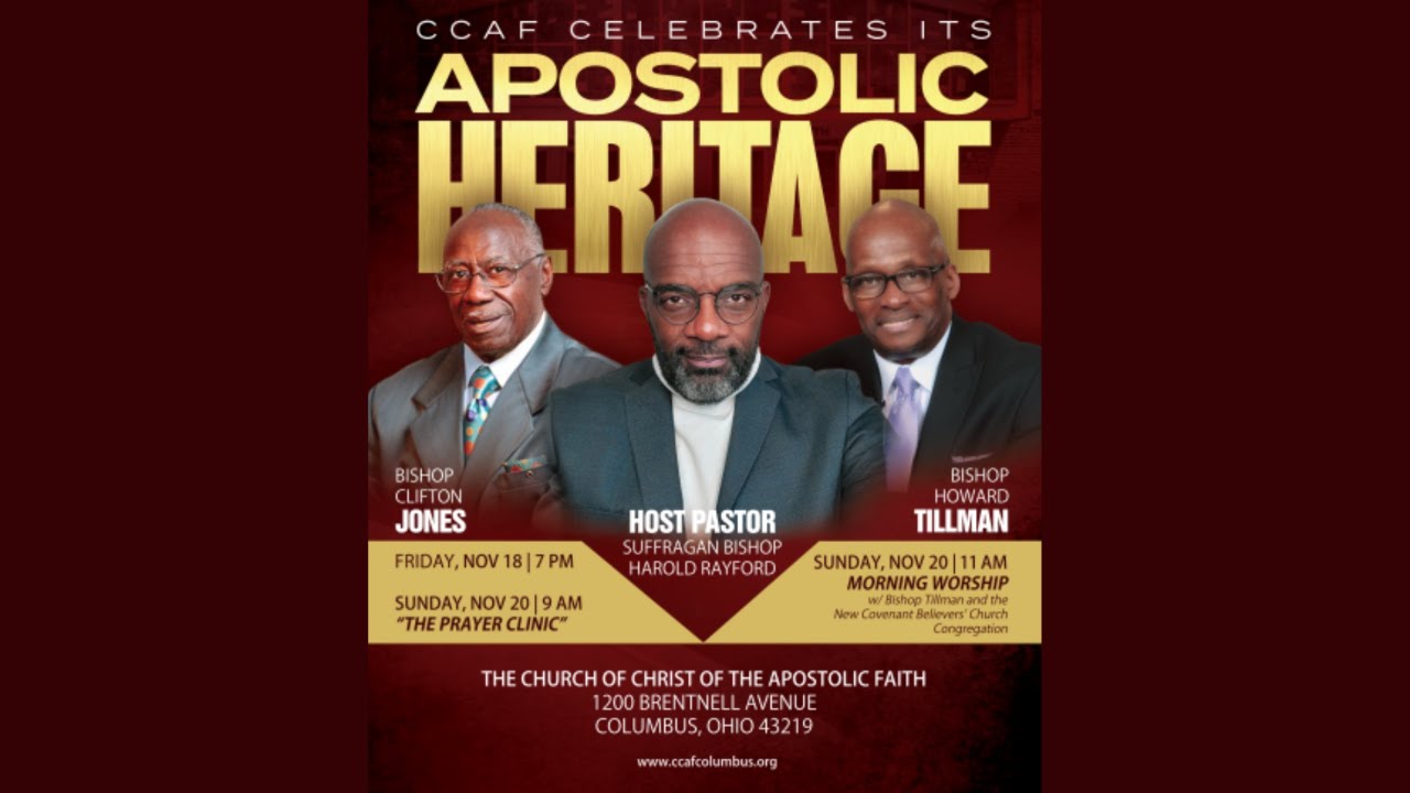 CCAF Columbus | Apostolic Heritage with Bishop Howard Tillman | 11/20/2022
