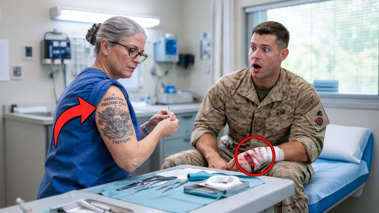 El Comandante De La Marina Rechazó Ayuda… Hasta Que La Enfermera Mostró Su Tatuaje De La Unidad