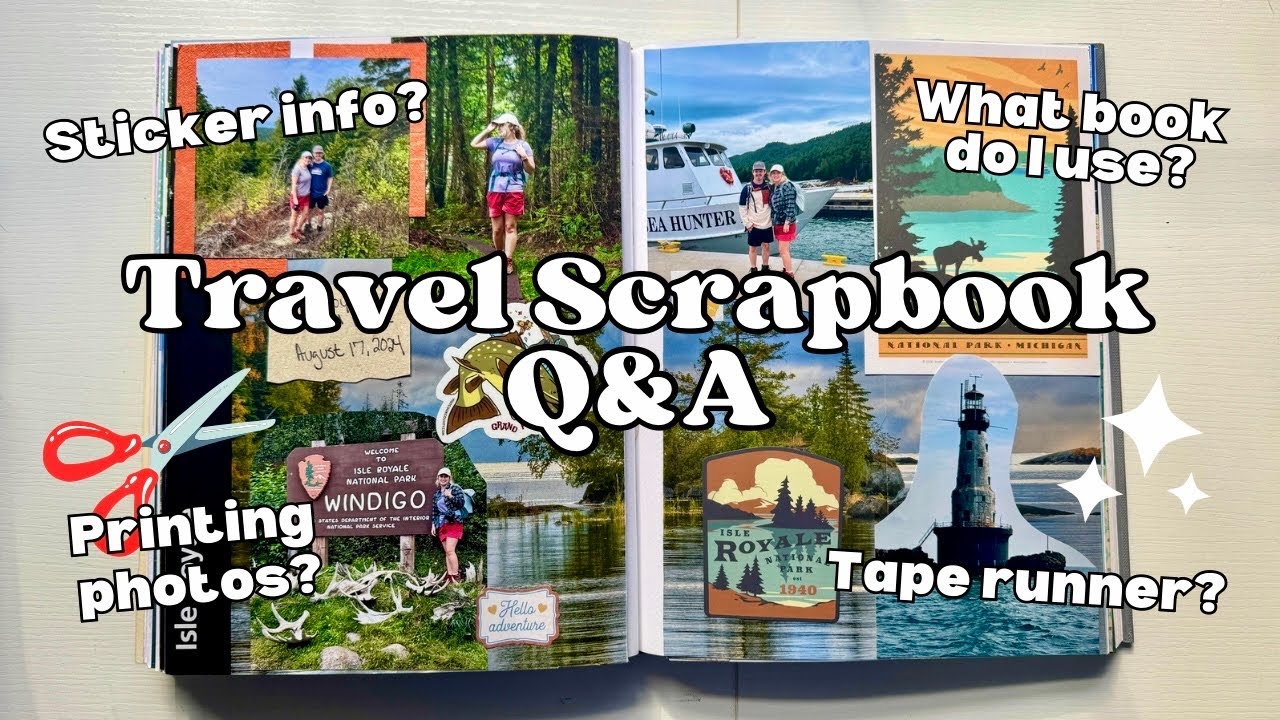 Answering my most asked questions about my Travel Scrapbook - Scrapbook Q&A!