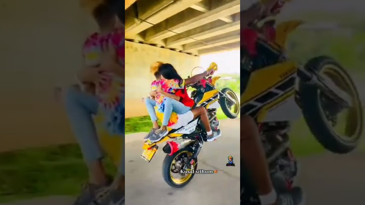 bike stunt 🤩🥵💖 ලංකාවෙ stunt වැඩ්ඩෝ 💖😍   Part 1 (❗️ඉවත්කිරීමට පෙර නරඹන්න)