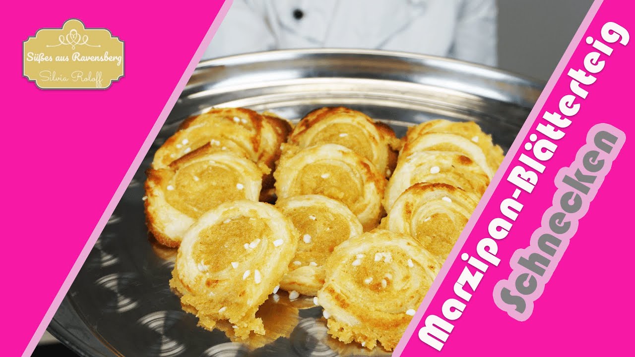 Marzipan Blätterteig Schnecken - MEGA schnelles Rezept für einen spontanen Snack 🤤