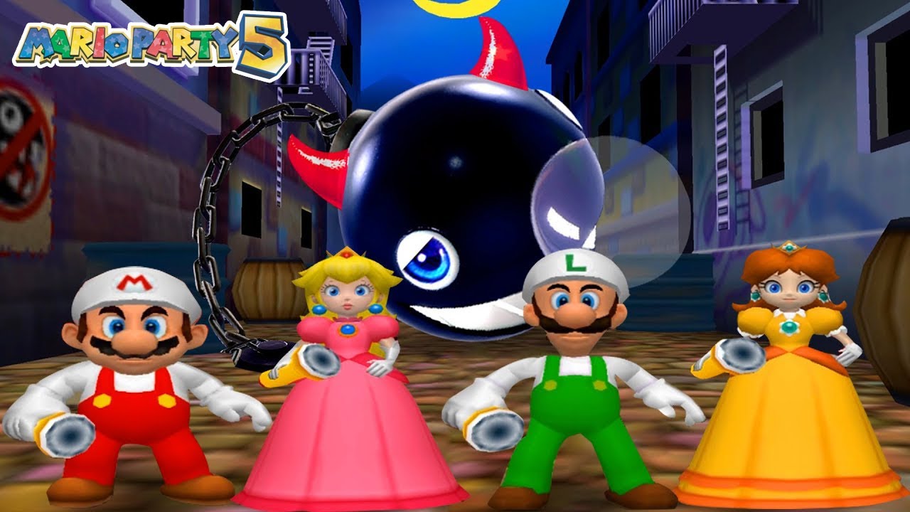 Mario Party 5 - Mario vs Luigi vs Peach vs Daisy (Master CPU)