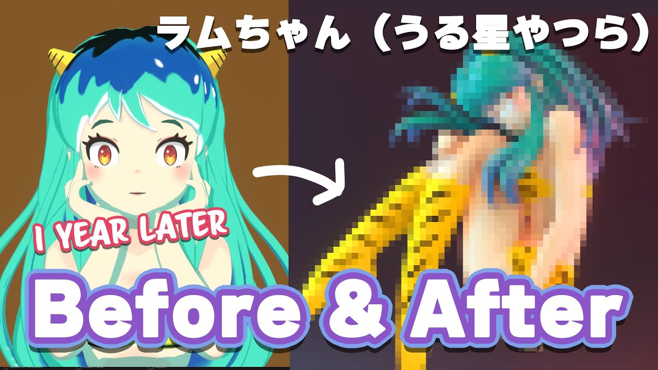 一年間Blenderで3Dスカルプトを続けた結果、どれくらい上達したのか比べてみた
