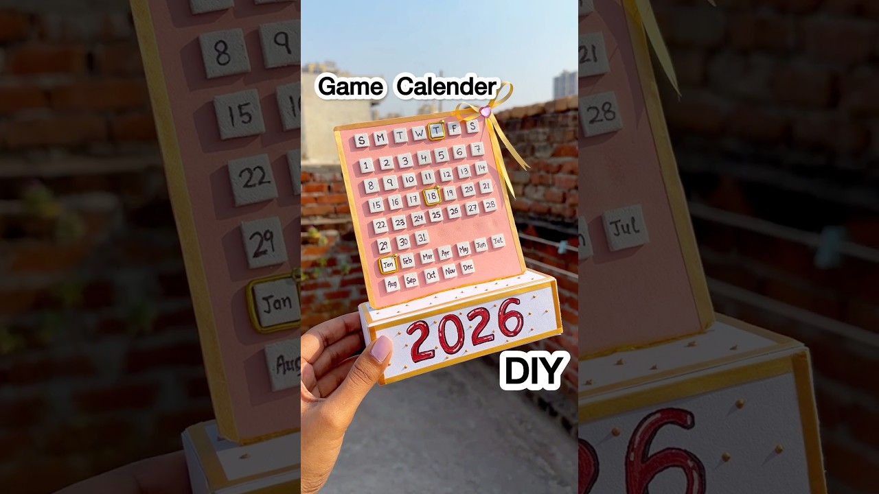 DIY New Year Calendar Game 😱 #shorts #shortsviral #diy